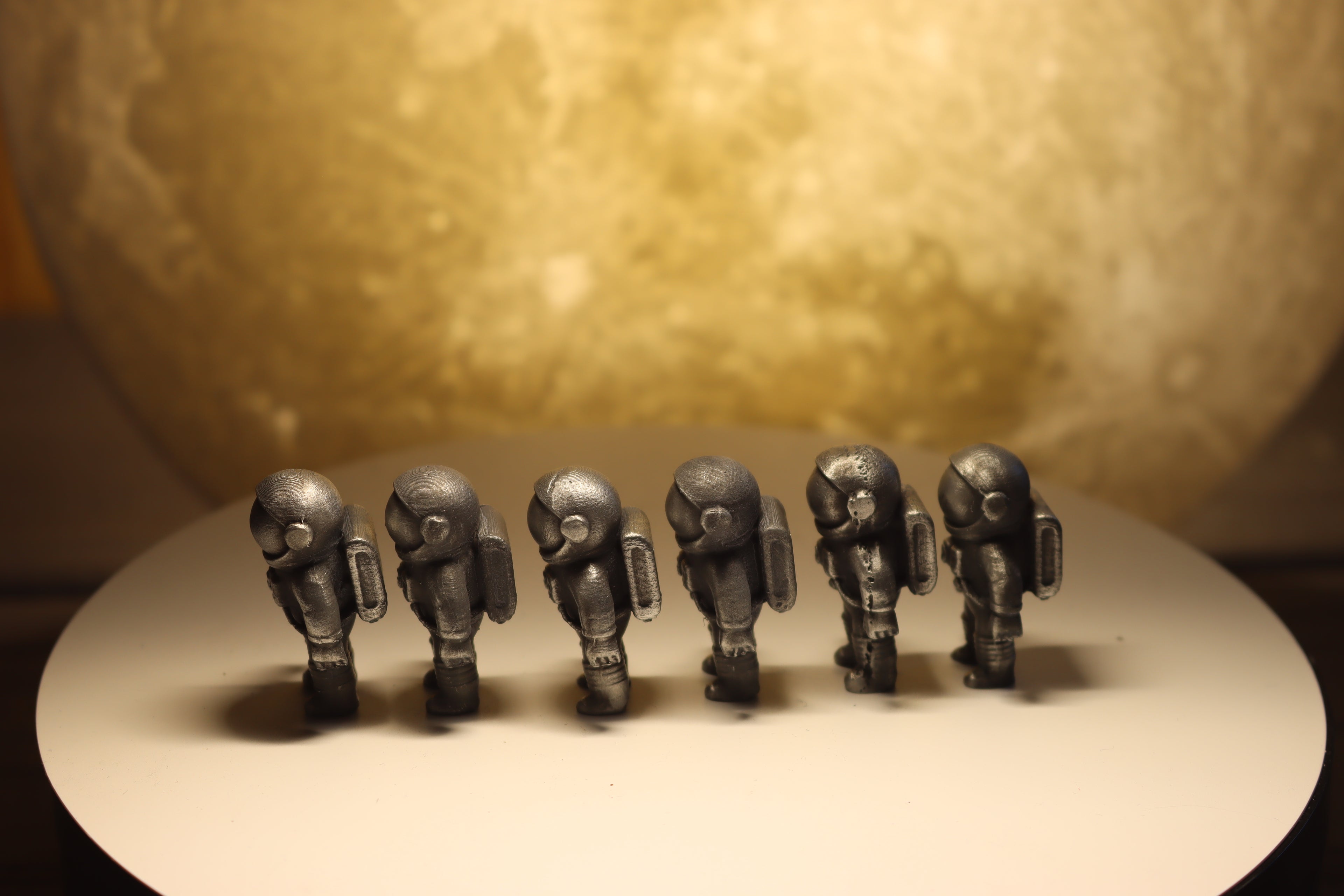 Solid Zinc Alloy (ZA12) Ornamental Astronaut Statue (1 inch tall)