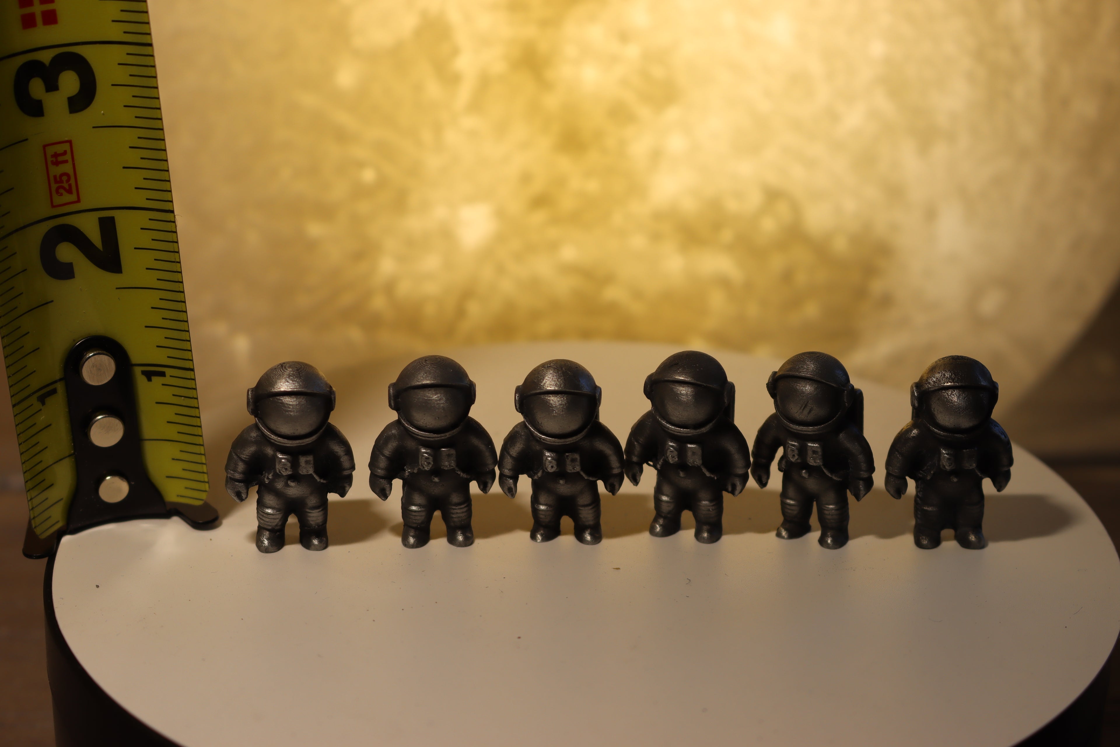 Solid Zinc Alloy (ZA12) Ornamental Astronaut Statue (1 inch tall)