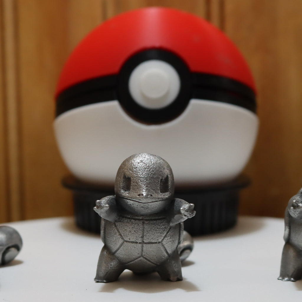 Solid Zinc Alloy (ZA12) Ornamental Pokémon Squirtle Statue (1.5 inch tall)