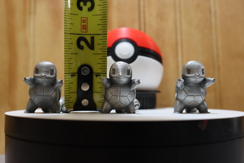 Solid Zinc Alloy (ZA12) Ornamental Pokémon Squirtle Statue (1.5 inch tall)