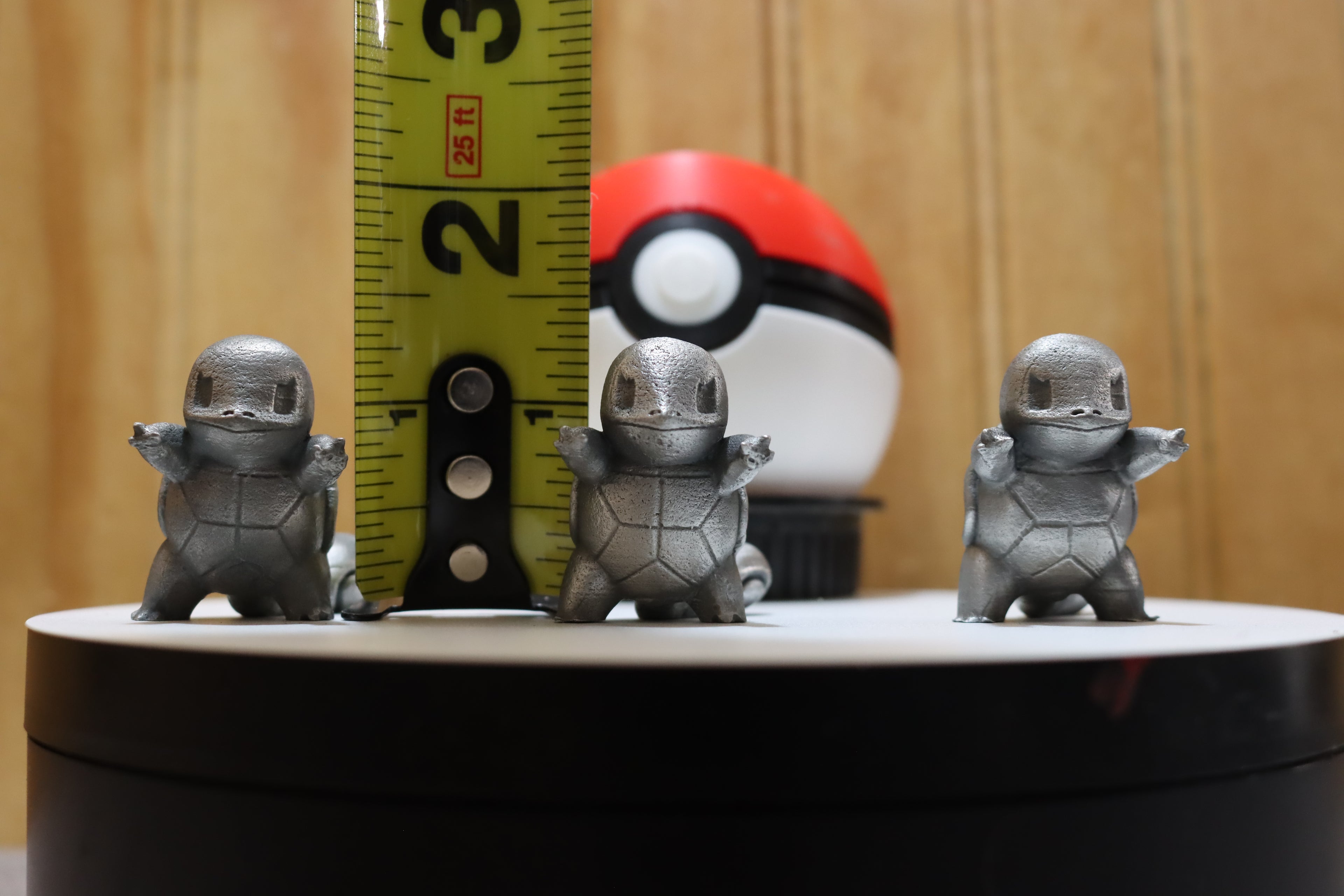 Solid Zinc Alloy (ZA12) Ornamental Pokémon Squirtle Statue (1.5 inch tall)