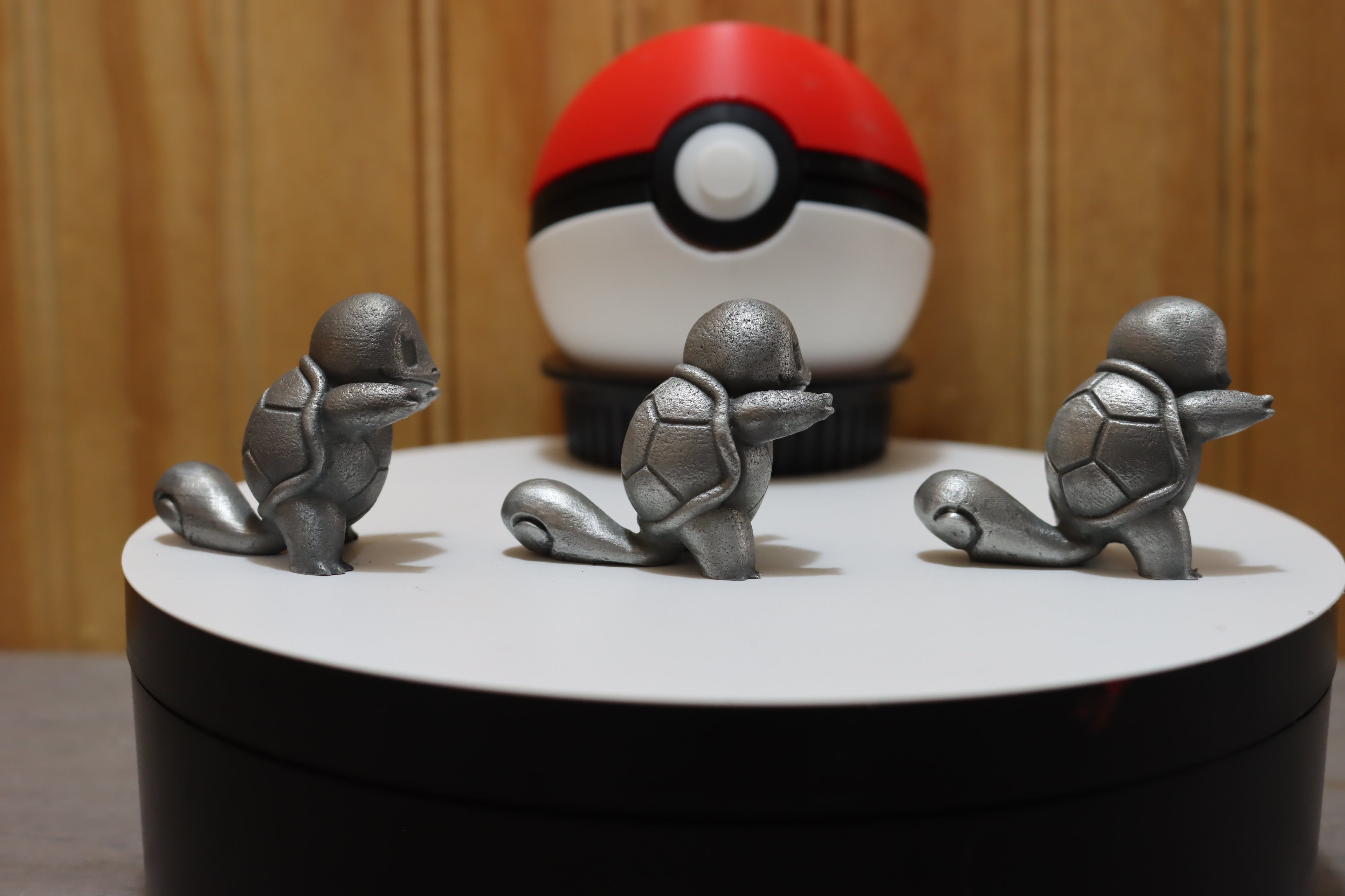 Solid Zinc Alloy (ZA12) Ornamental Pokémon Squirtle Statue (1.5 inch tall)