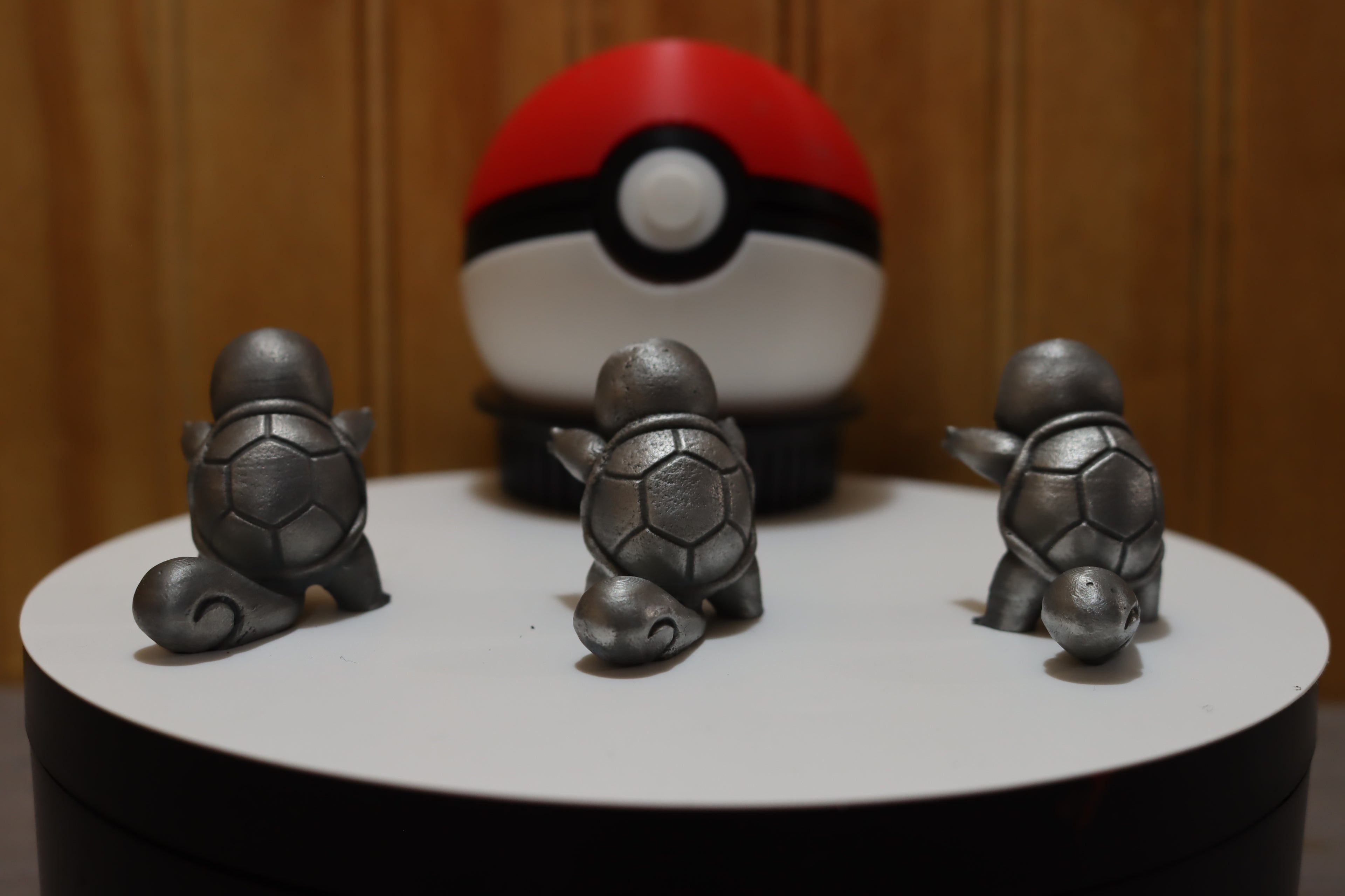 Solid Zinc Alloy (ZA12) Ornamental Pokémon Squirtle Statue (1.5 inch tall)