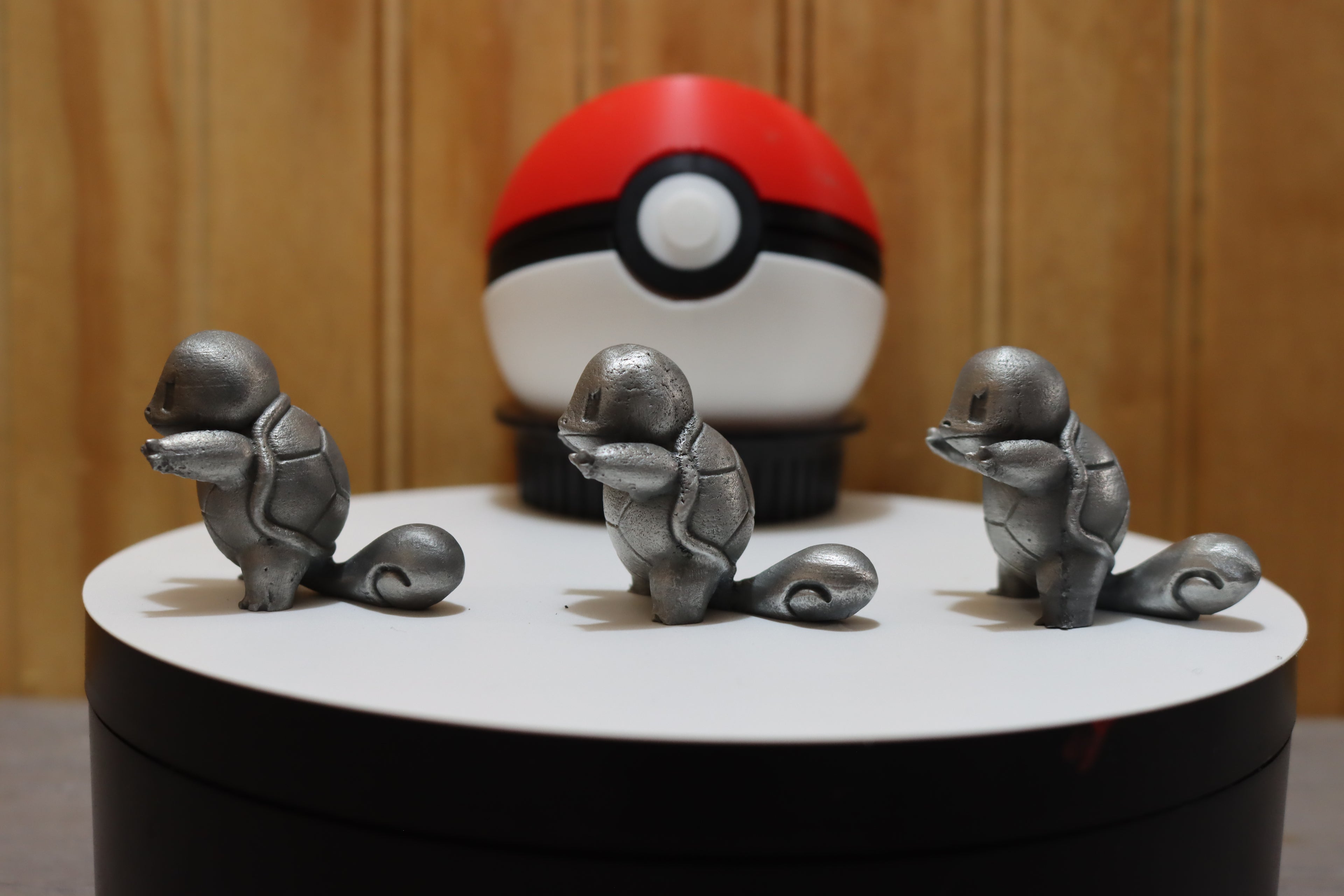 Solid Zinc Alloy (ZA12) Ornamental Pokémon Squirtle Statue (1.5 inch tall)