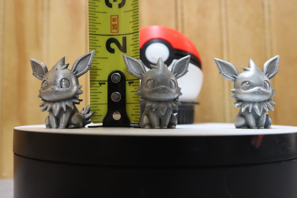 Solid Zinc Alloy (ZA12) Ornamental Pokémon Jolteon Statue (1.5 inch tall)