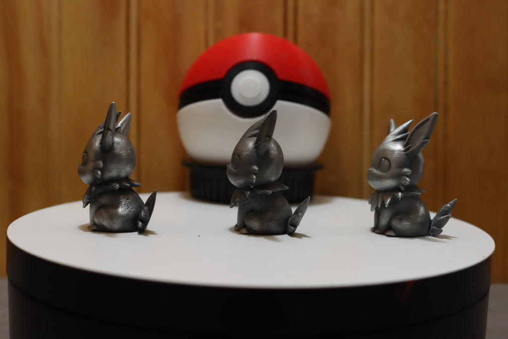 Solid Zinc Alloy (ZA12) Ornamental Pokémon Jolteon Statue (1.5 inch tall)
