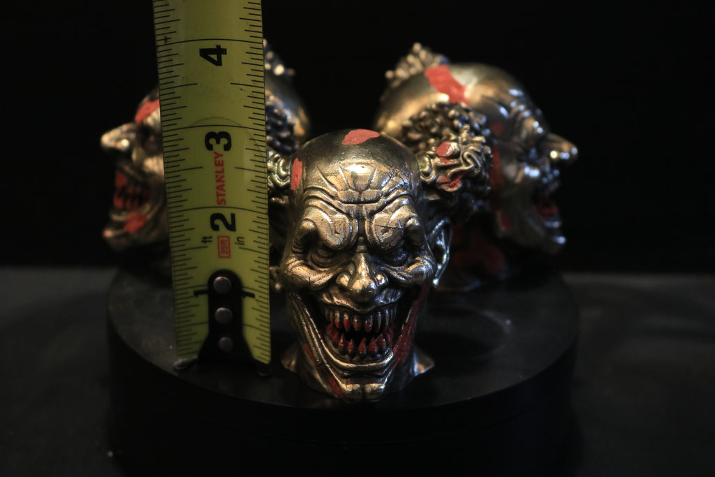 Hollow Cast Nordic Gold Evil Clown