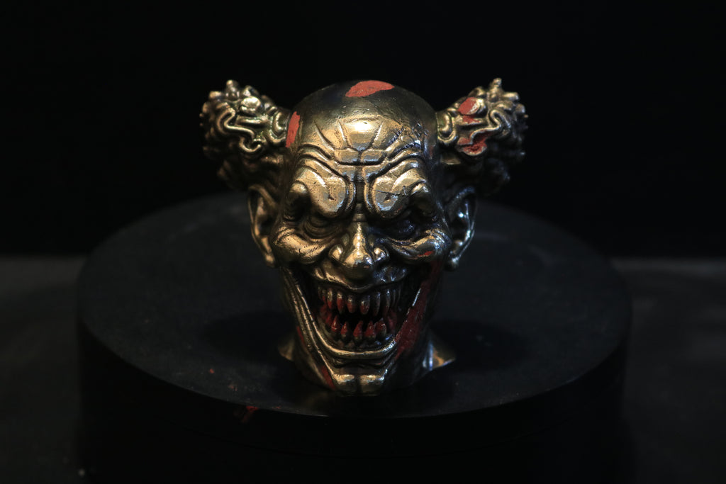 Hollow Cast Nordic Gold Evil Clown