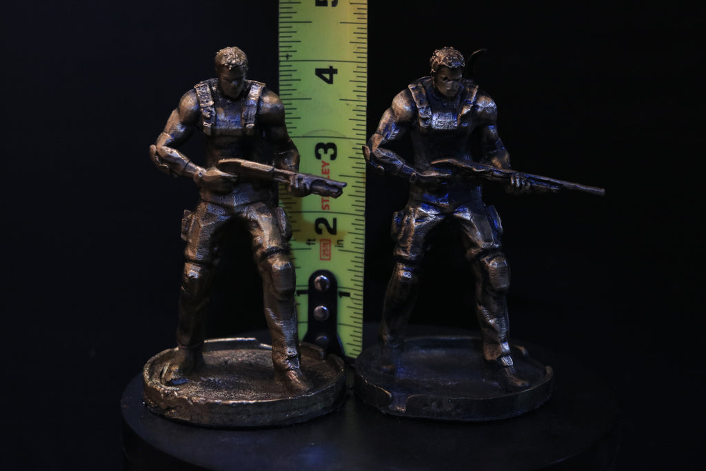 Solid Bronze Chris Redfield Statue