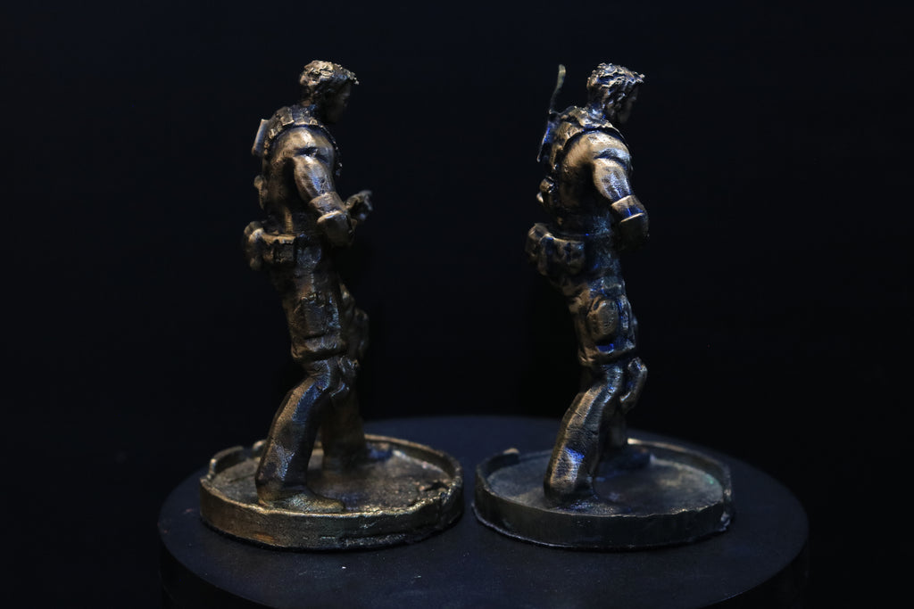 Solid Bronze Chris Redfield Statue