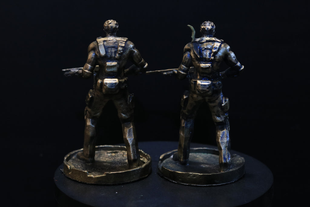 Solid Bronze Chris Redfield Statue