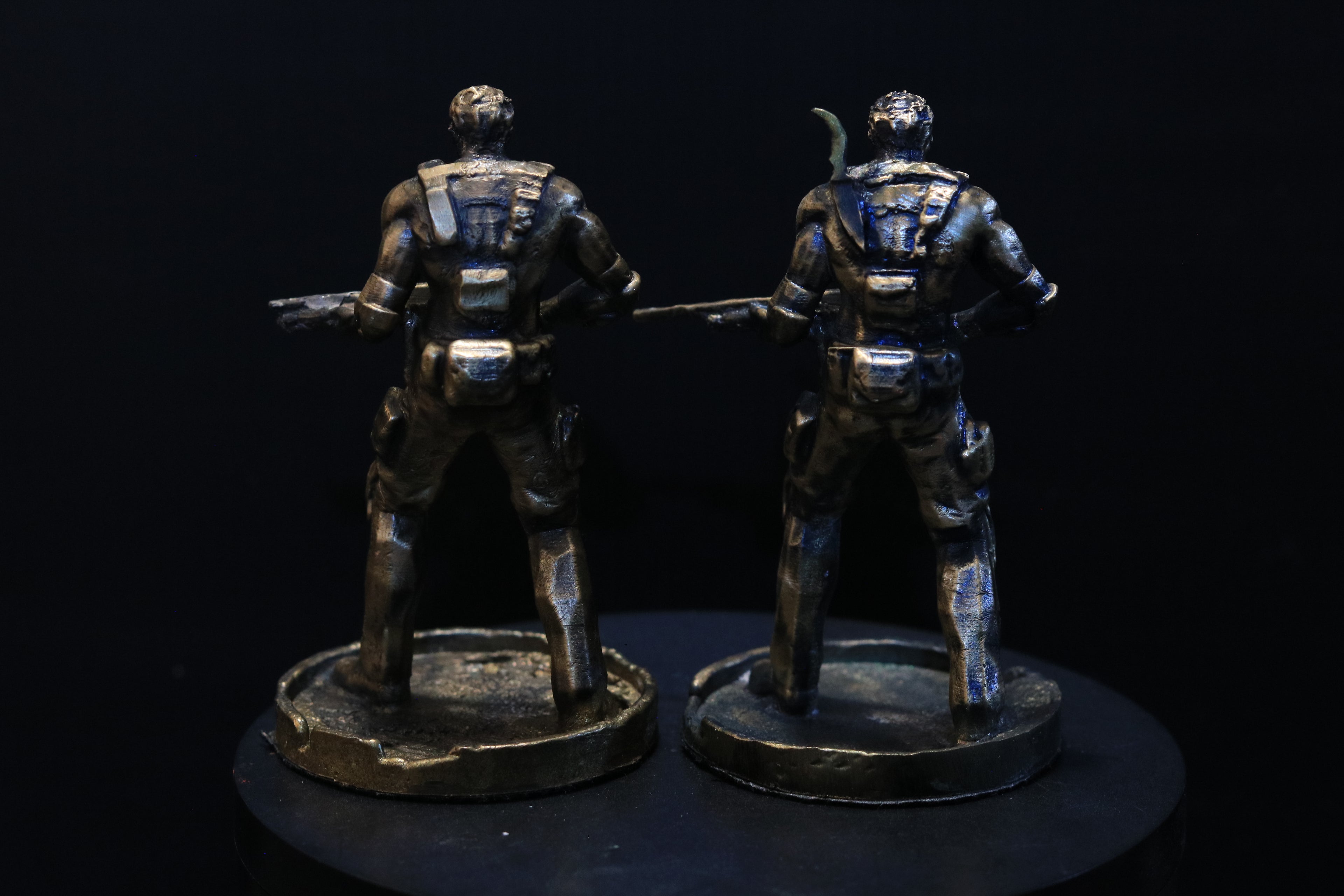 Solid Bronze Chris Redfield Statue