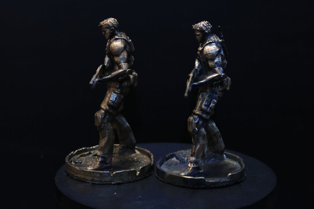 Solid Bronze Chris Redfield Statue