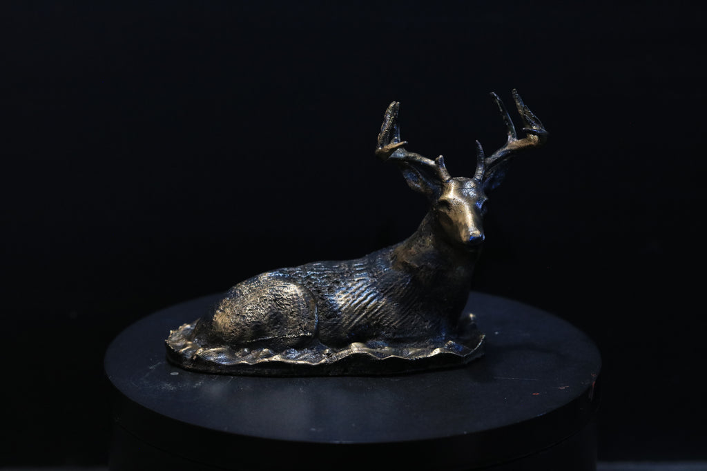 Solid Nordic Gold Buck Statue
