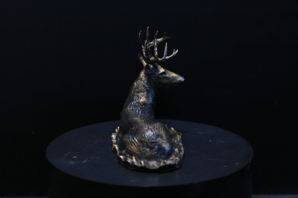 Solid Nordic Gold Buck Statue