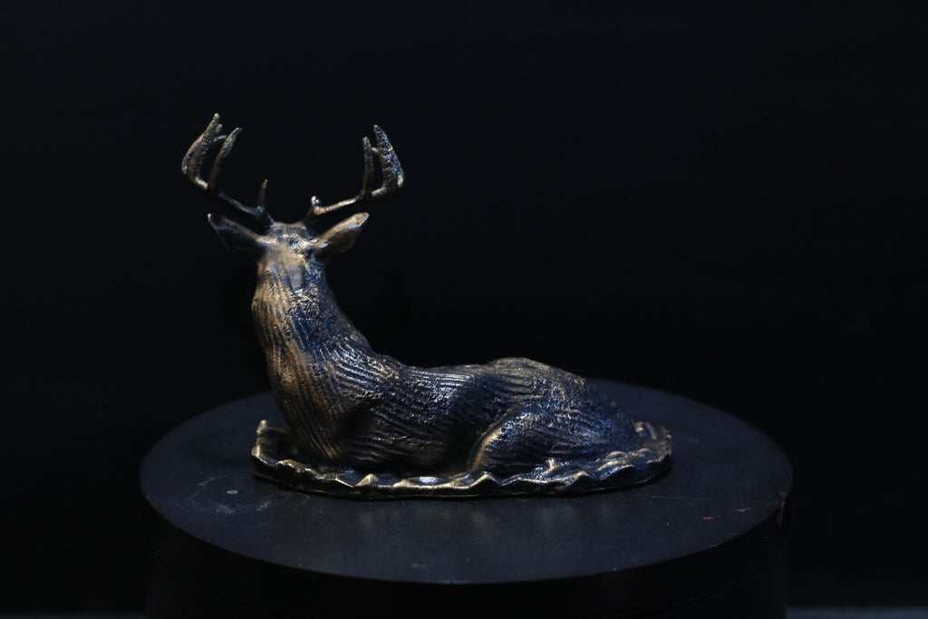 Solid Nordic Gold Buck Statue