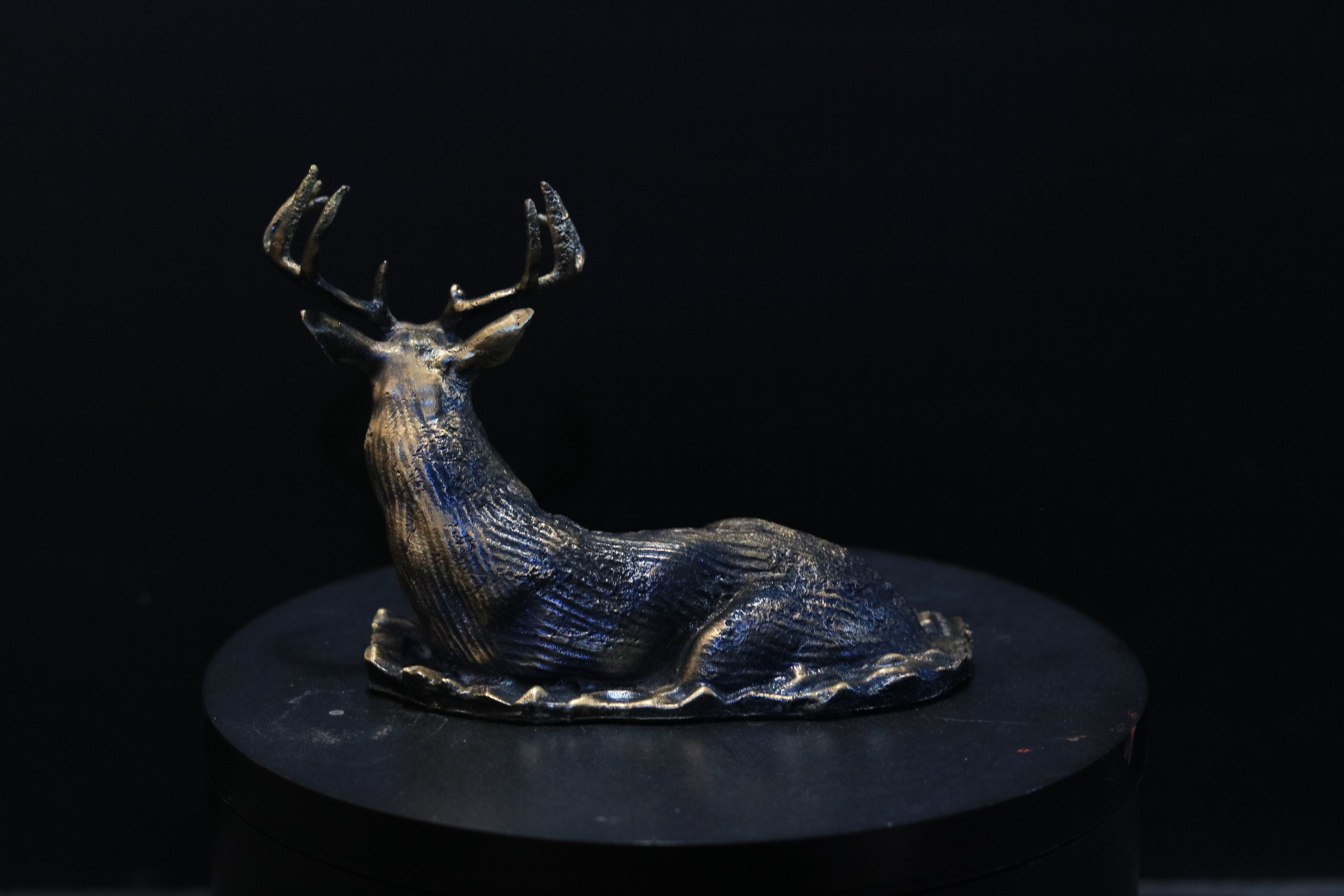 Solid Nordic Gold Buck Statue