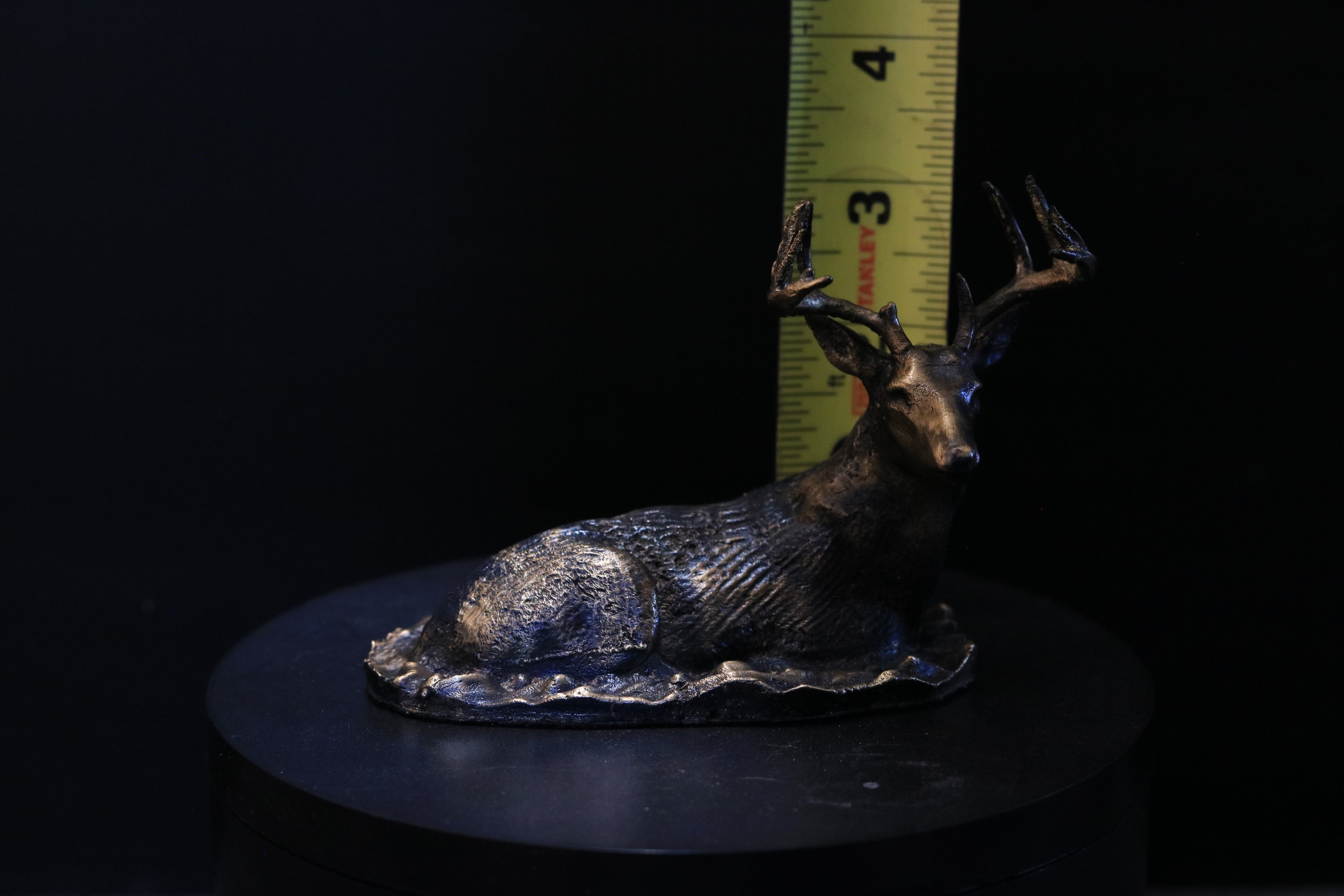 Solid Nordic Gold Buck Statue