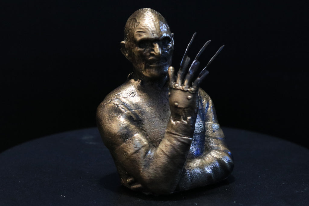 Solid Nordic Gold Freddy Bust 3 Inches Tall