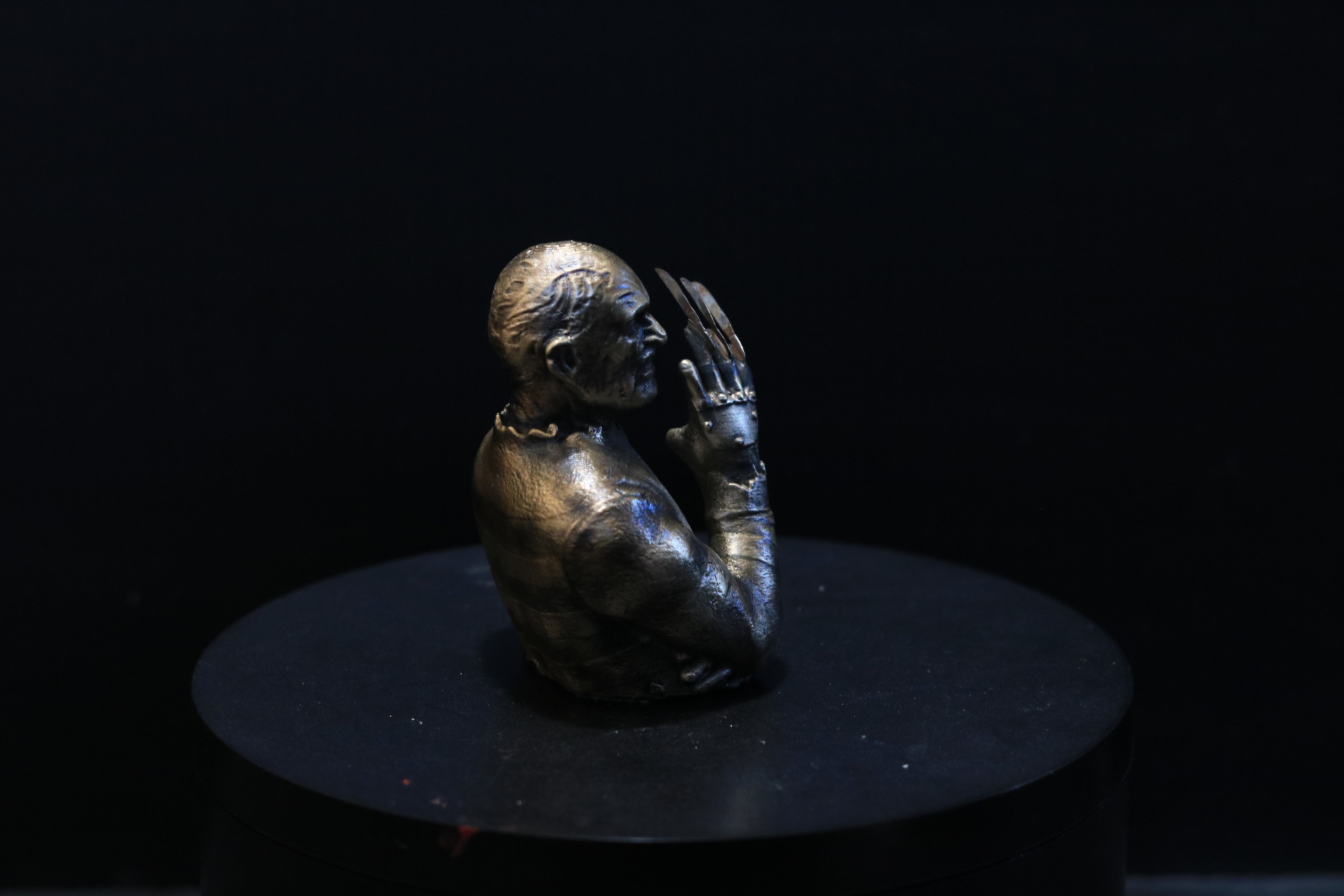Solid Nordic Gold Freddy Bust 3 Inches Tall