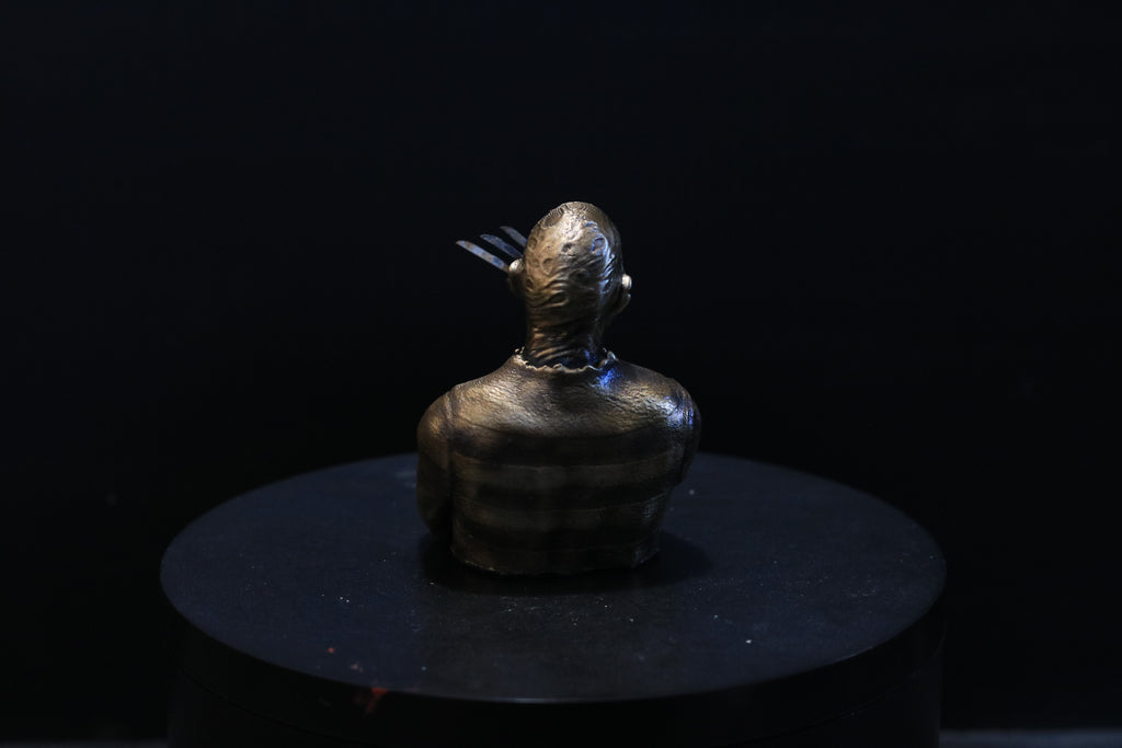 Solid Nordic Gold Freddy Bust 3 Inches Tall