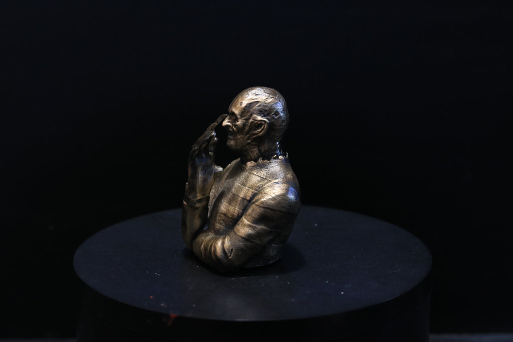 Solid Nordic Gold Freddy Bust 3 Inches Tall