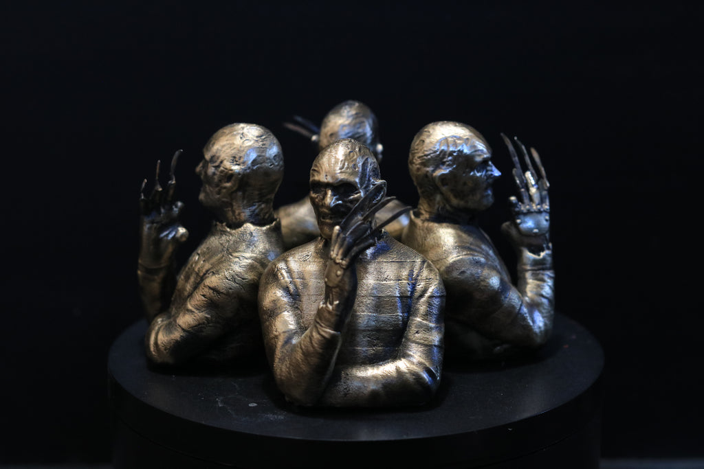 Solid Nordic Gold Freddy Bust 3 Inches Tall