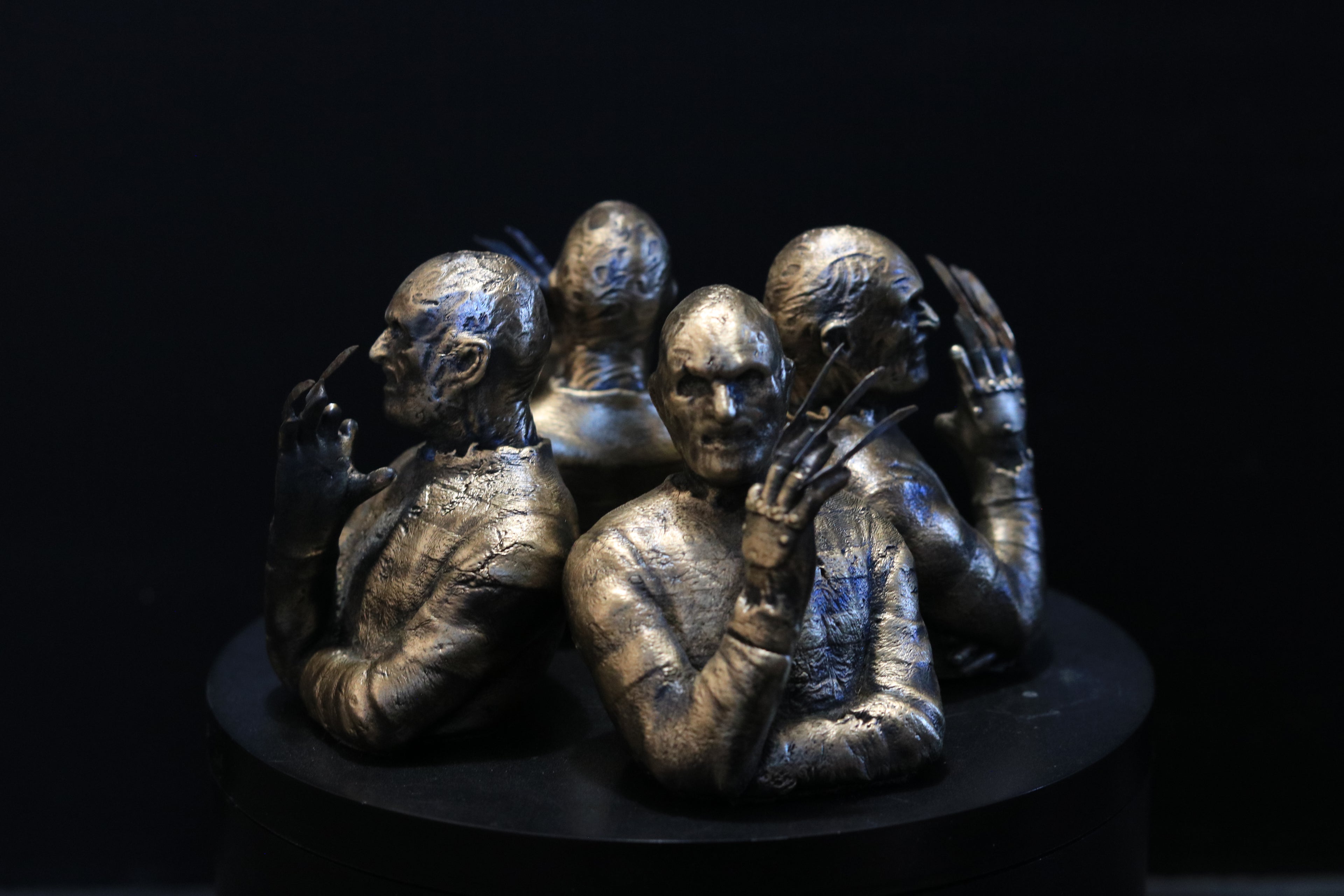 Solid Nordic Gold Freddy Bust 3 Inches Tall