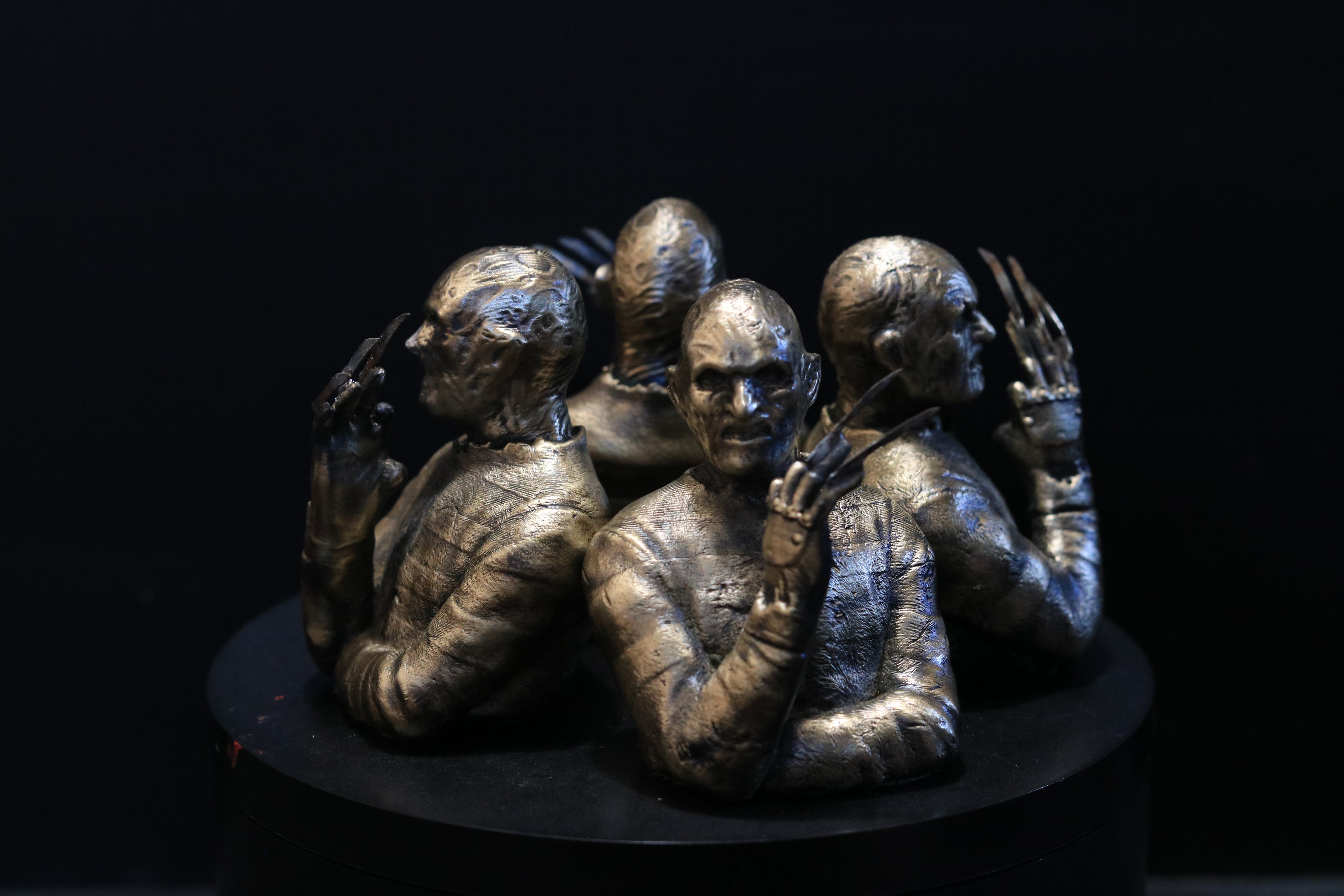 Solid Nordic Gold Freddy Bust 3 Inches Tall