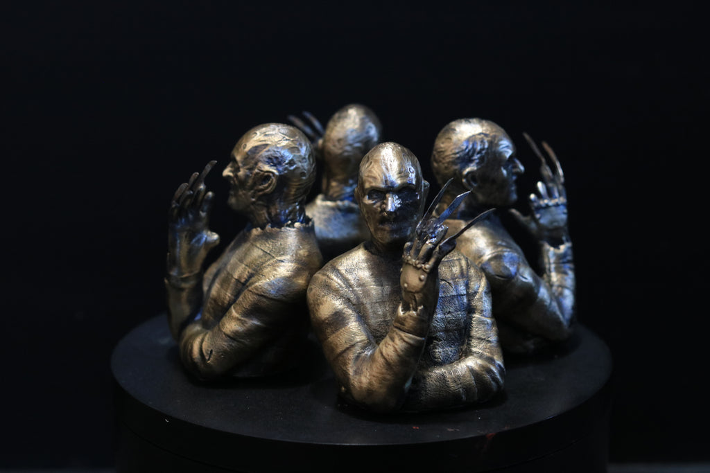 Solid Nordic Gold Freddy Bust 3 Inches Tall