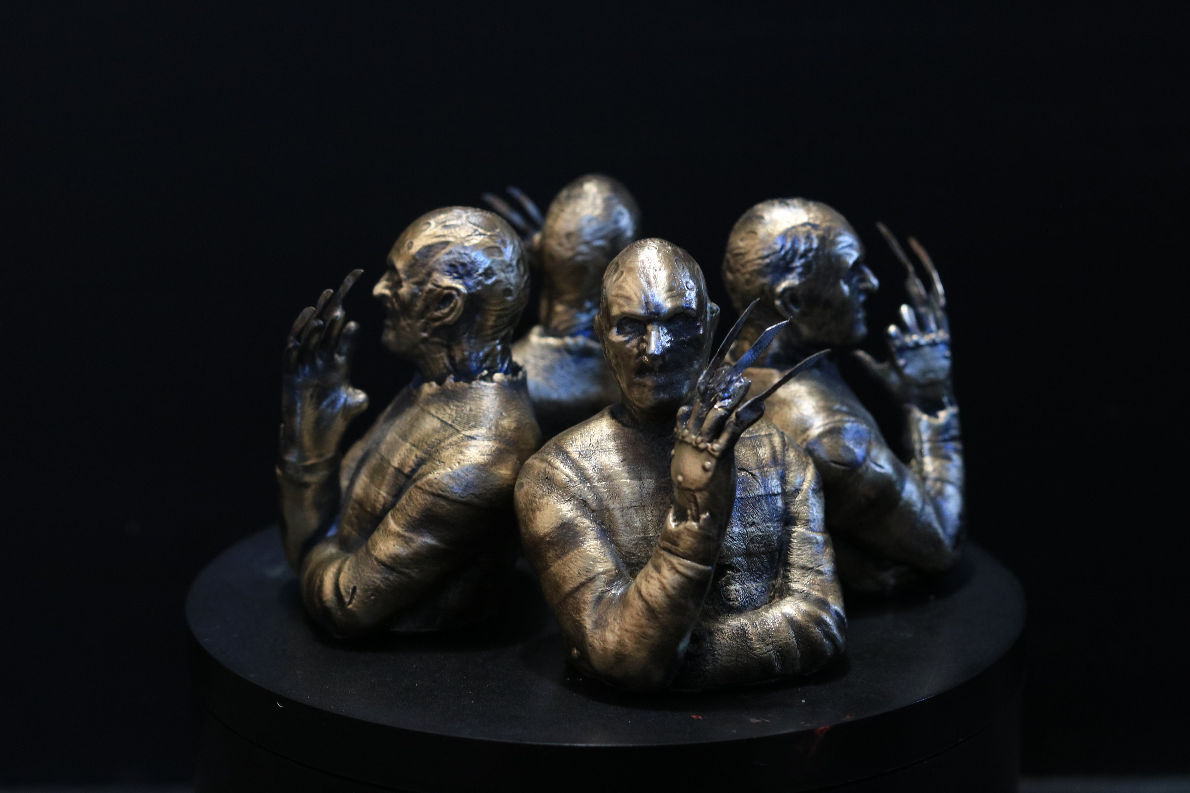 Solid Nordic Gold Freddy Bust 3 Inches Tall