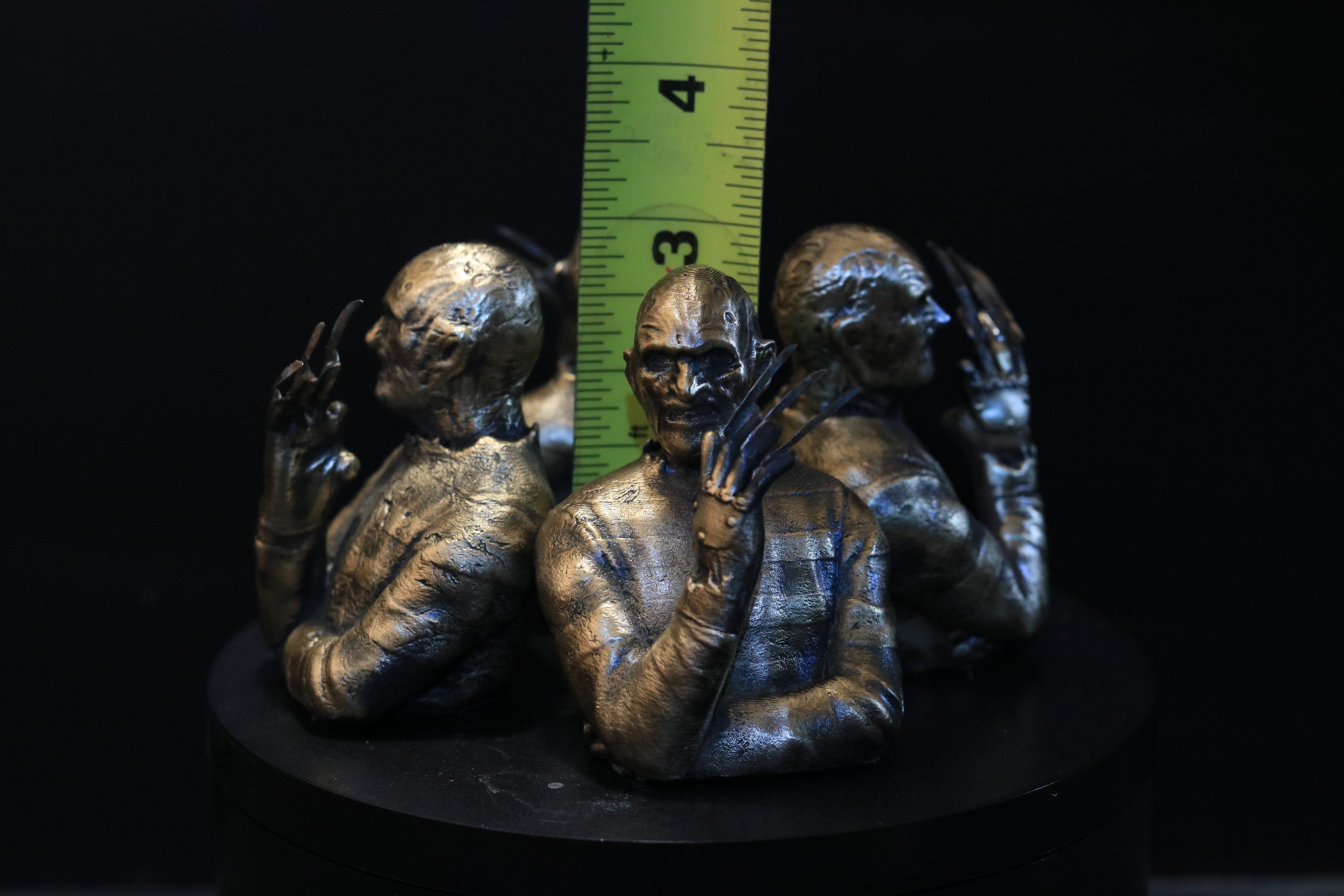 Solid Nordic Gold Freddy Bust 3 Inches Tall