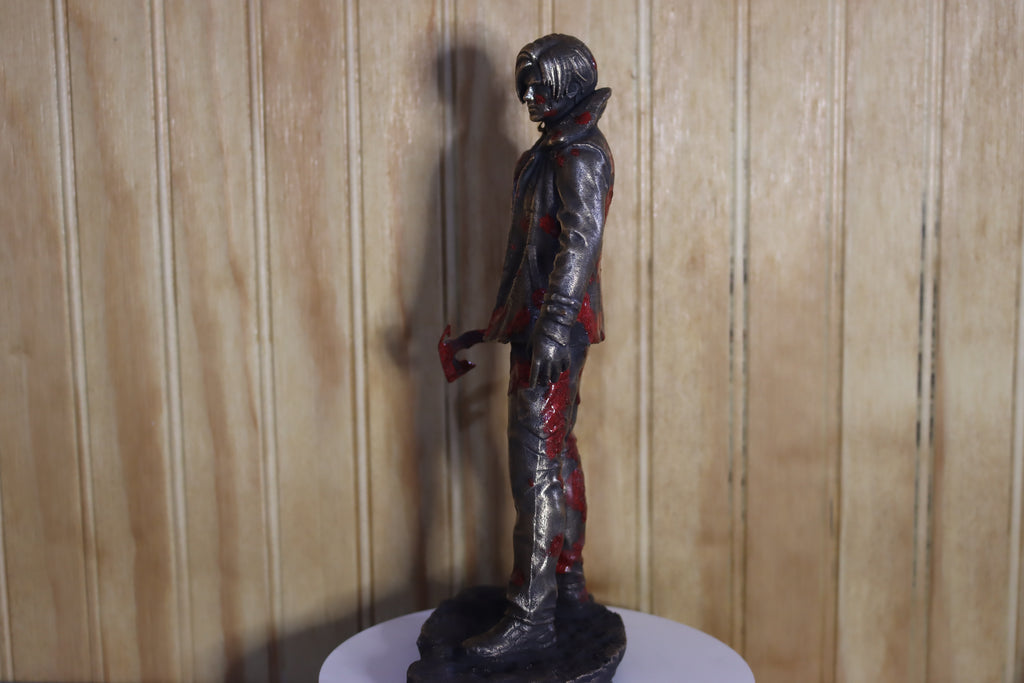 Solid Bronze Leon Kennedy Statue (Resident Evil) 9.25" Tall