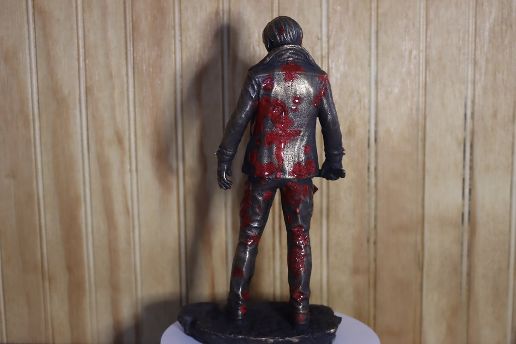 Solid Bronze Leon Kennedy Statue (Resident Evil) 9.25" Tall