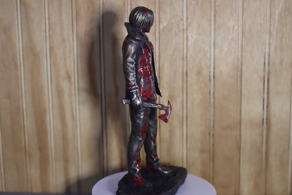 Solid Bronze Leon Kennedy Statue (Resident Evil) 9.25" Tall