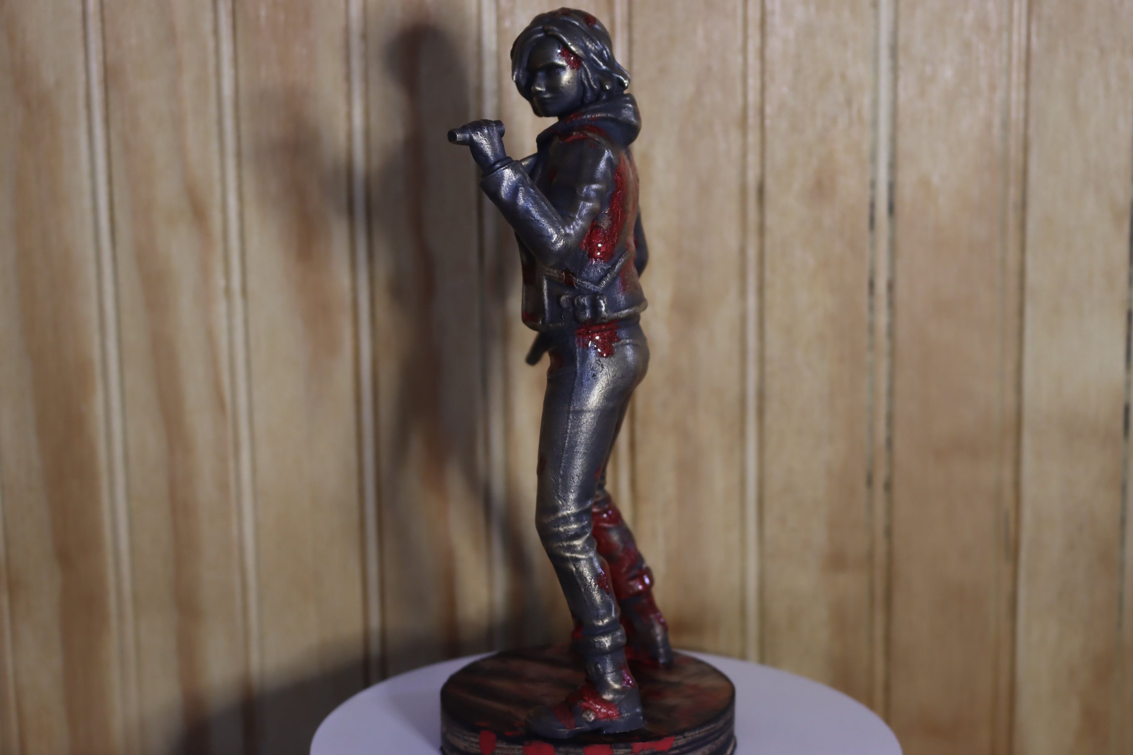 Solid Bronze Grace Ashcroft Statue (Resident Evil) 7.75" Tall