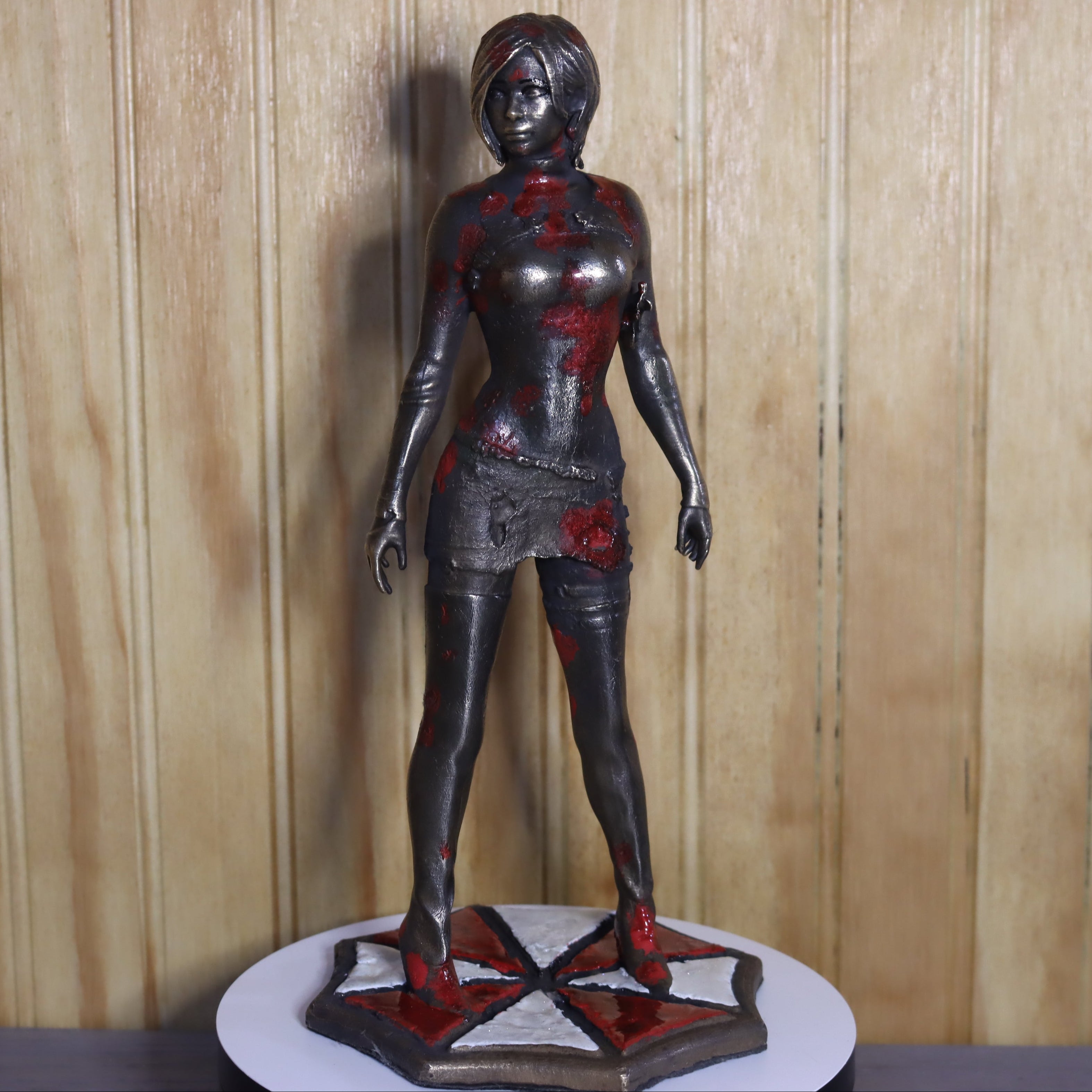 Solid Bronze Ada Wong Statue (Resident Evil) 9.75" Tall