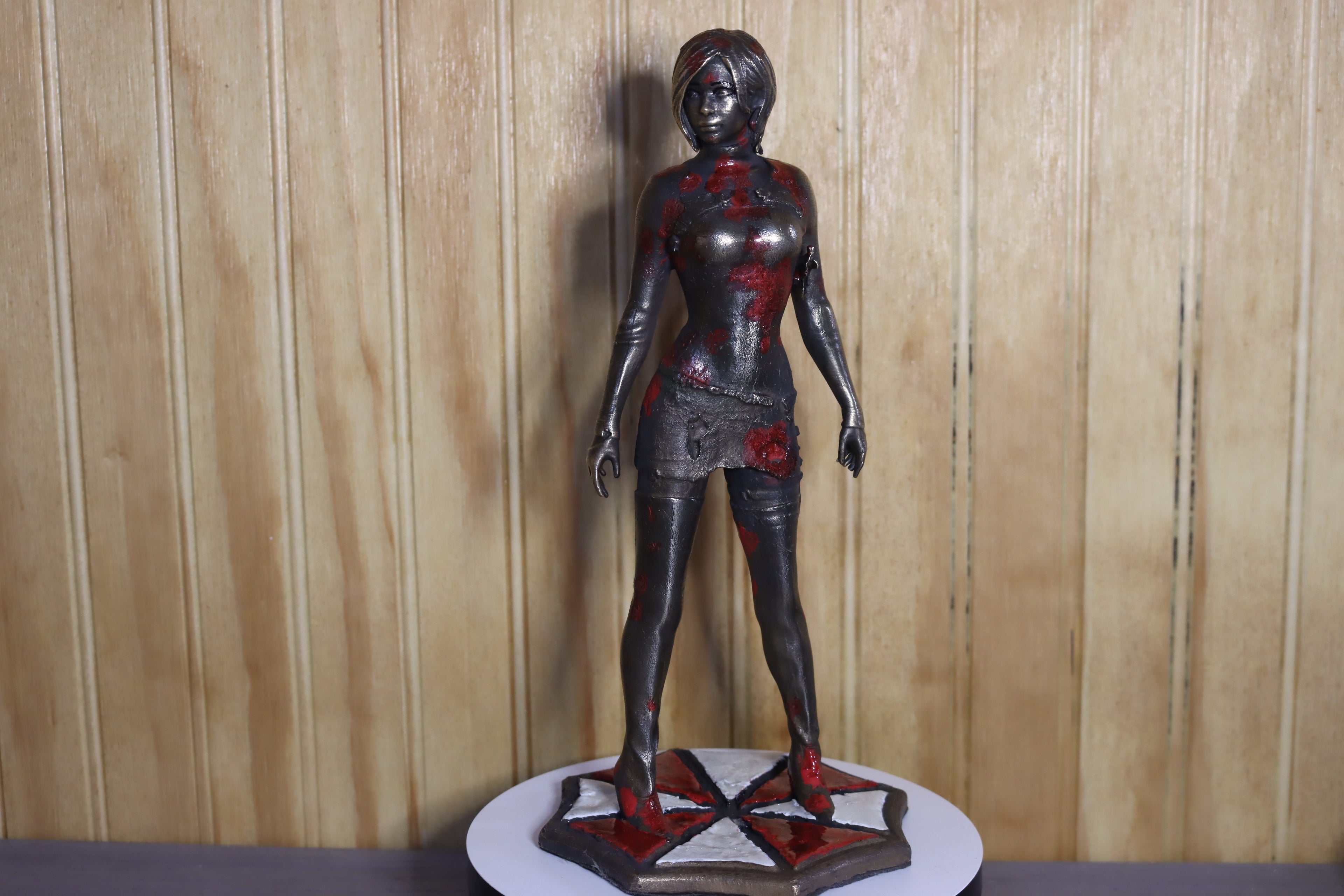 Solid Bronze Ada Wong Statue (Resident Evil) 9.75" Tall