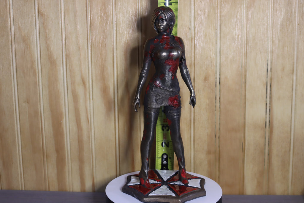 Solid Bronze Ada Wong Statue (Resident Evil) 9.75" Tall