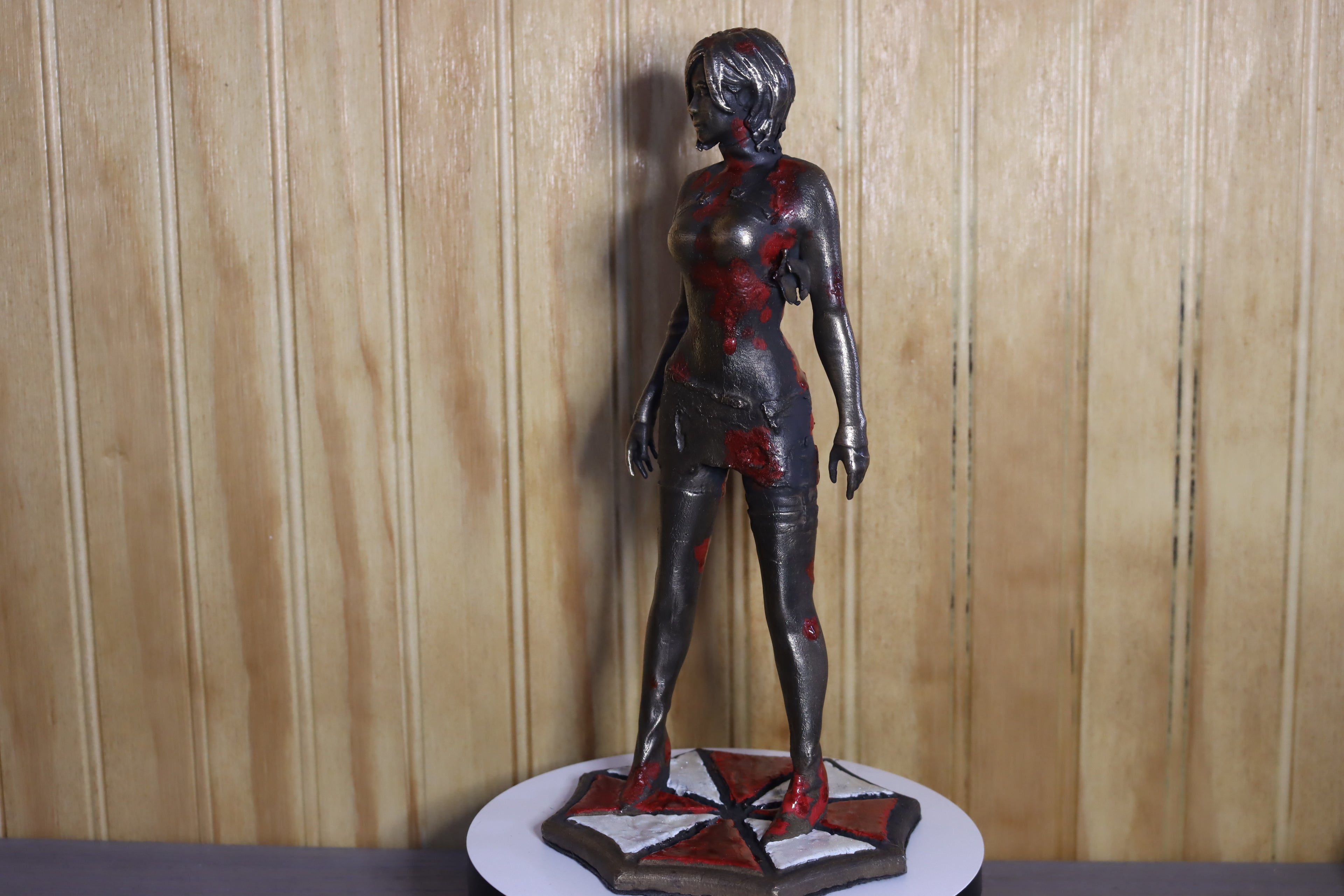 Solid Bronze Ada Wong Statue (Resident Evil) 9.75" Tall