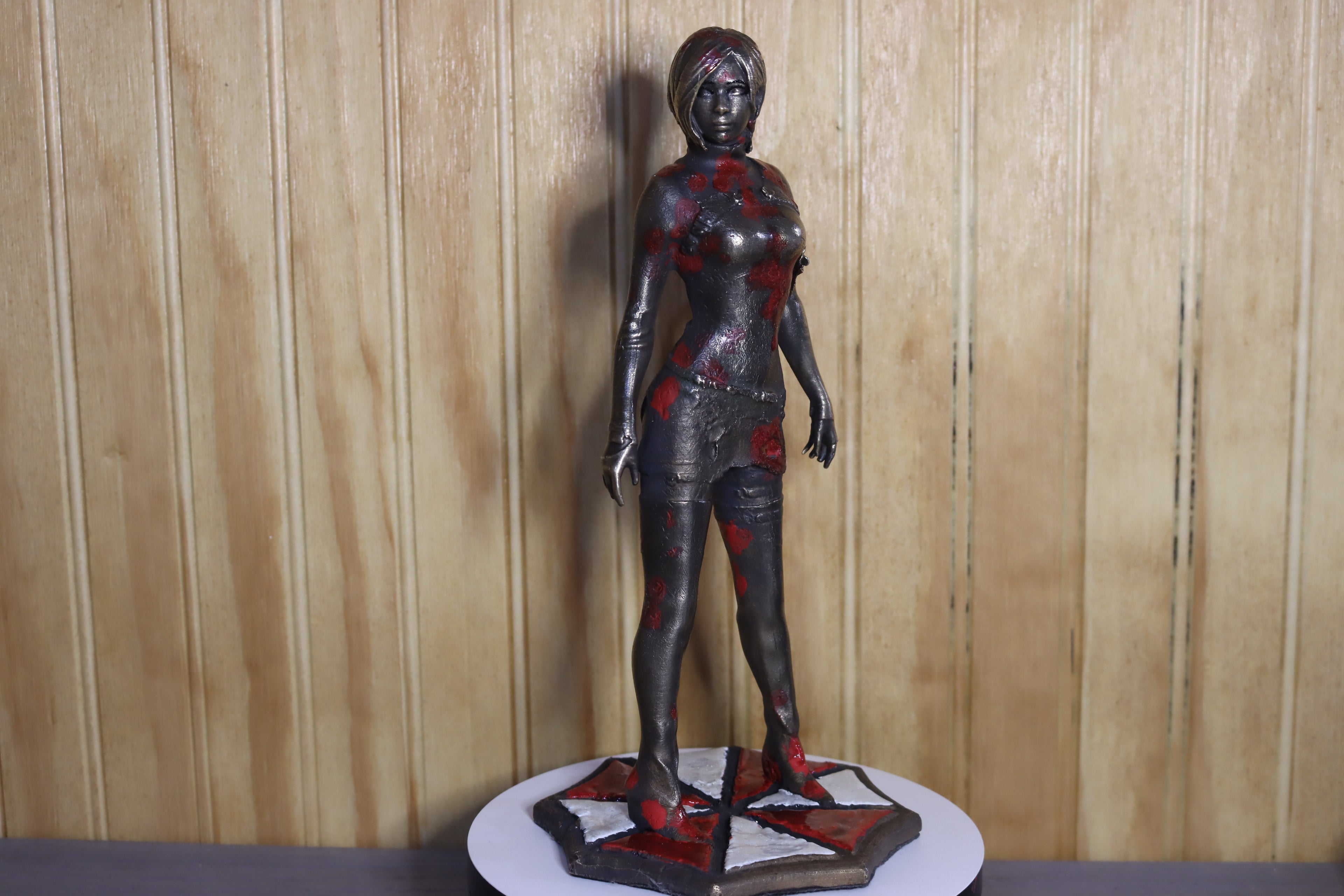 Solid Bronze Ada Wong Statue (Resident Evil) 9.75" Tall