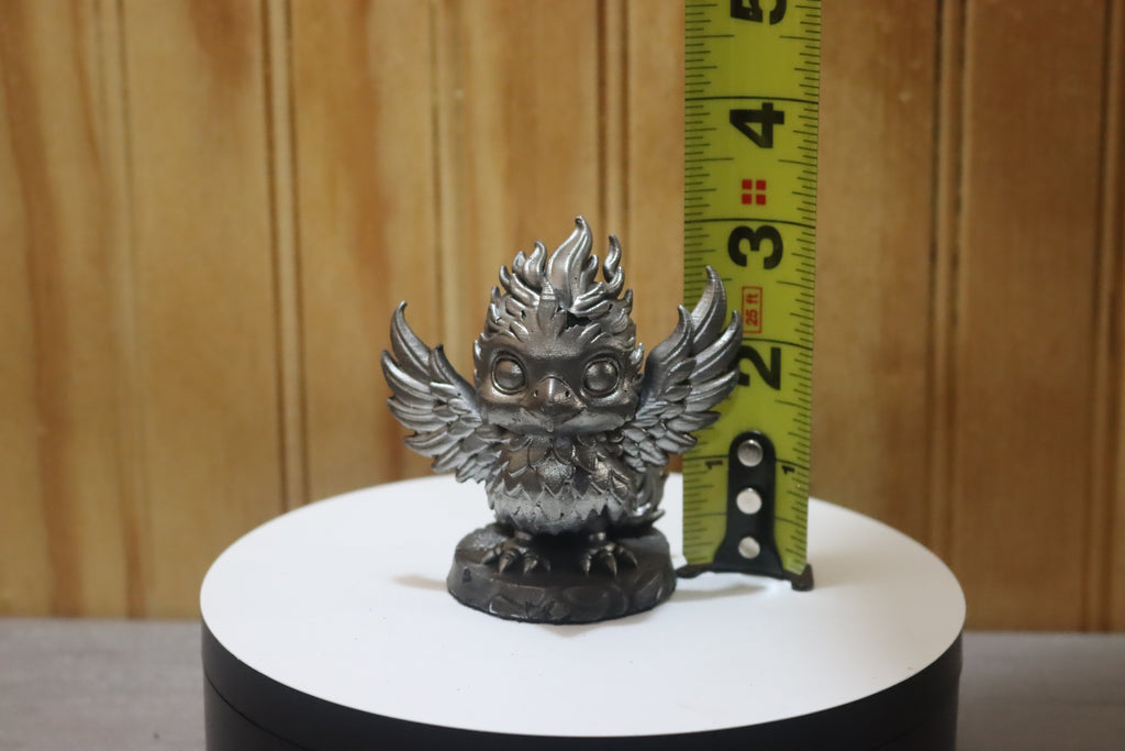Solid Zinc Alloy (ZA12) Ornamental Baby Phoenix Statue