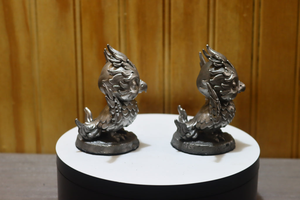 Solid Aluminum Alloy (Tenzaloy) Baby Phoenix Statue