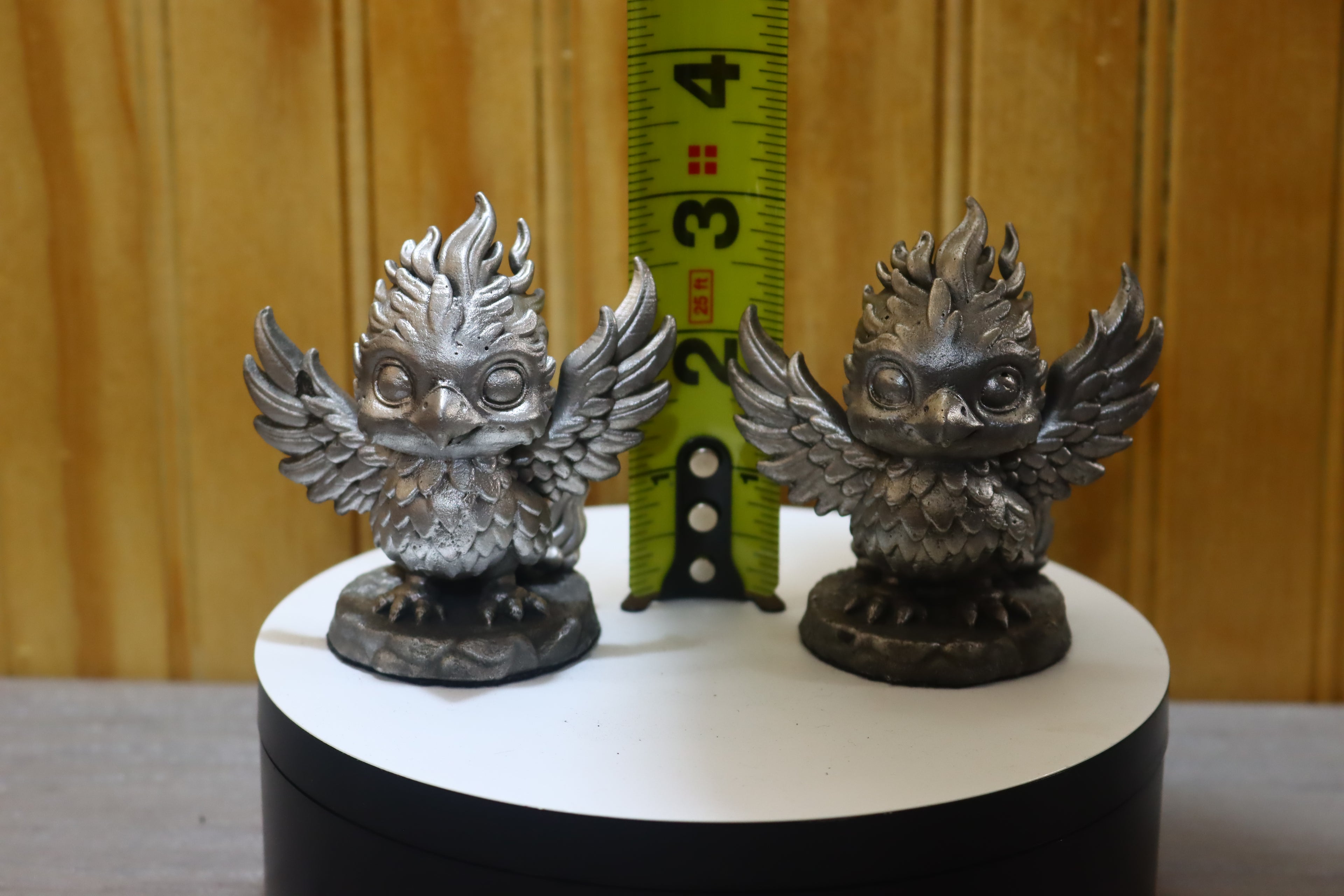 Solid Aluminum Alloy (Tenzaloy) Baby Phoenix Statue