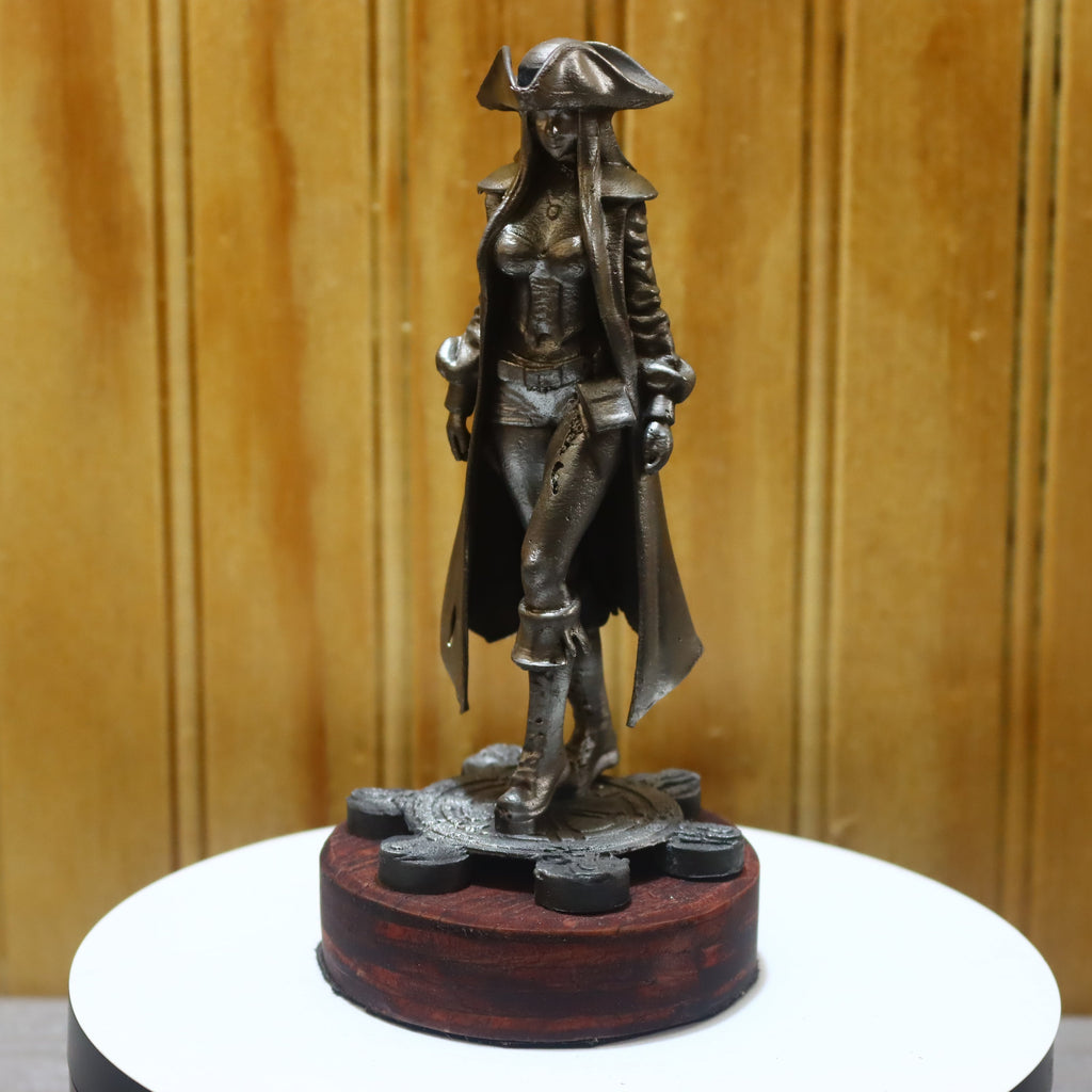 Solid Zinc Alloy (ZA12) Pirate Girl Statue