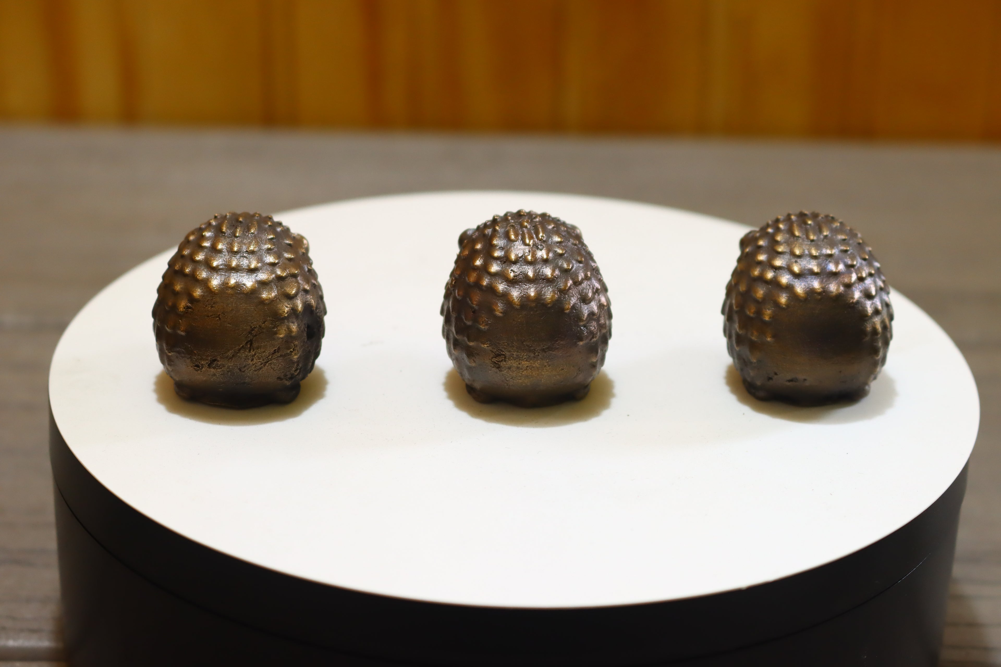 Solid Bronze Mini Hedgehog Statue 1" Tall