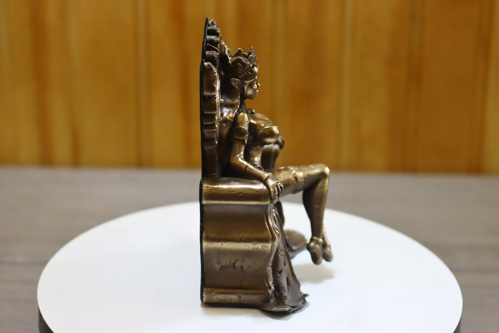 Solid Bronze Elf Queen Statue 4 Inches Tall