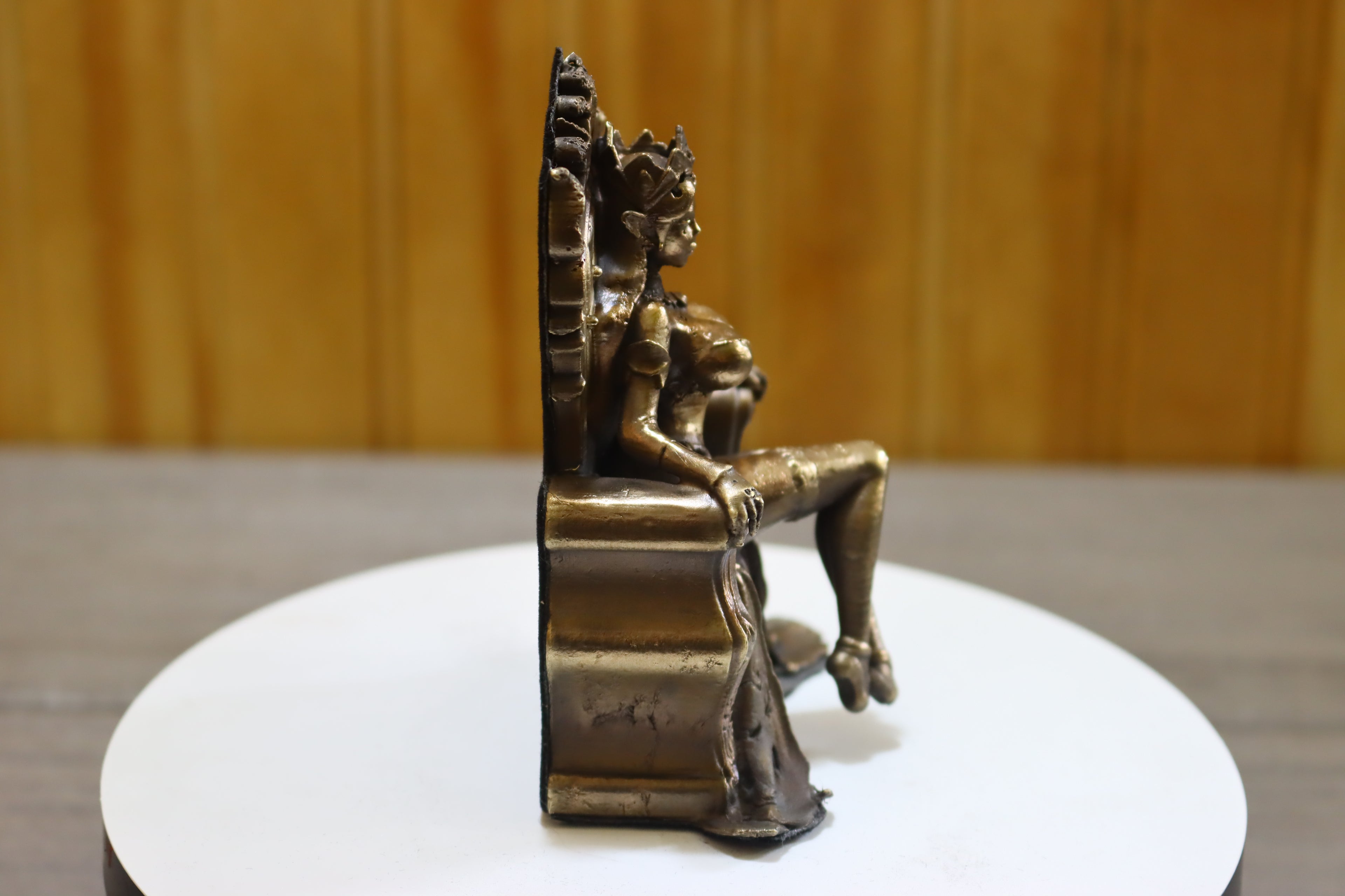 Solid Bronze Elf Queen Statue 4 Inches Tall