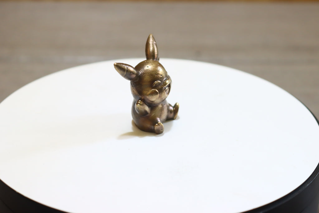 Solid Bronze Baby Pikachu Statue 1.5 Inches Tall