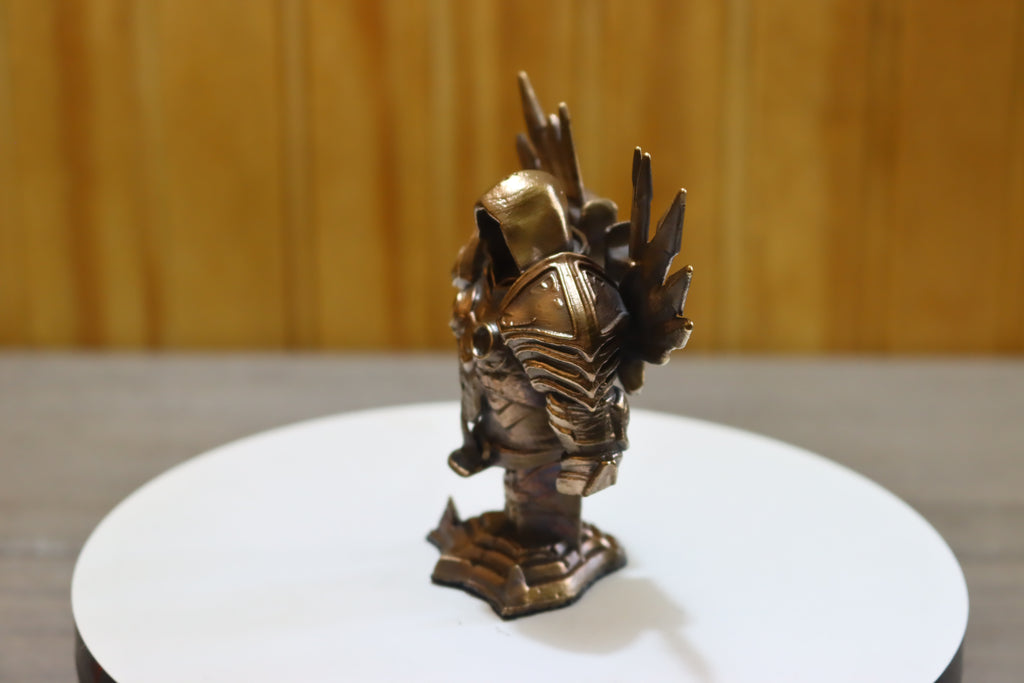 Solid Bronze Tyrael Statue (Diablo) Stand Included 3.5 Inches Tall